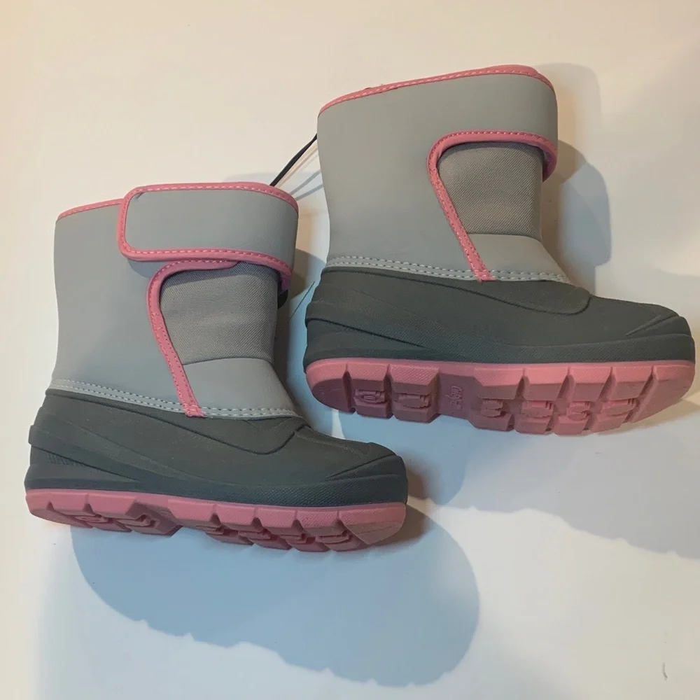 Cat & Jack Lenny Gray and Pink  Kids Boots
